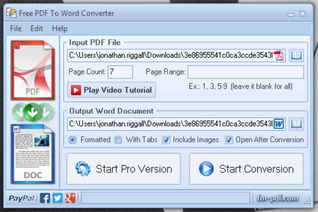 free pdf to word converter download